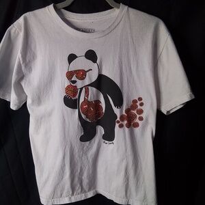 Riot Society x Santa Cruz Skate Panda Glasses Kids Size XL T-Shirt